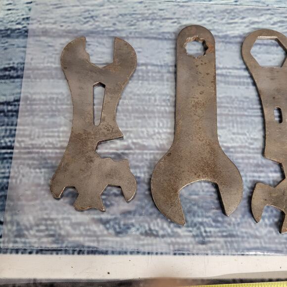 Vintage steel flat multi size wrenches 4pcs - Picture 2 of 6